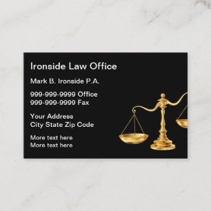 Carte De Visite Avocat de cabinet de droit classe