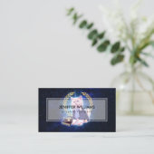 Carte De Visite Avocat de chat dans l'espace (Debout devant)