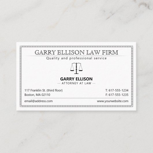 Carte De Visite Avocat de droit | Avocat (Devant)