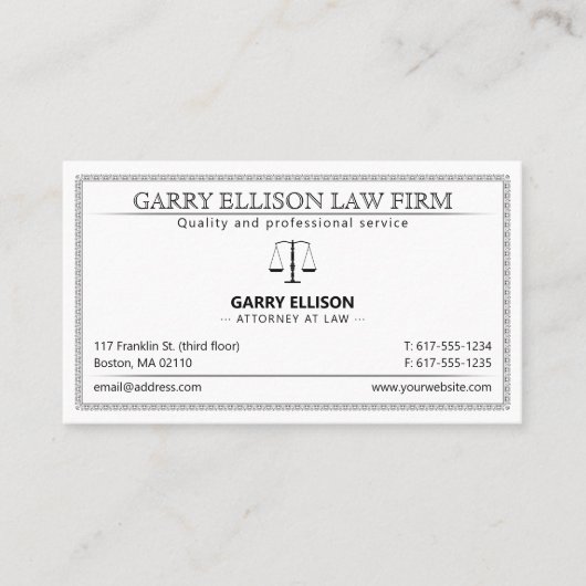 Carte De Visite Avocat de droit | Avocat (Devant)