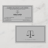 Carte De Visite Avocat de droit | Avocat (Devant / Derrière)