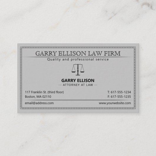 Carte De Visite Avocat de droit | Avocat (Devant)