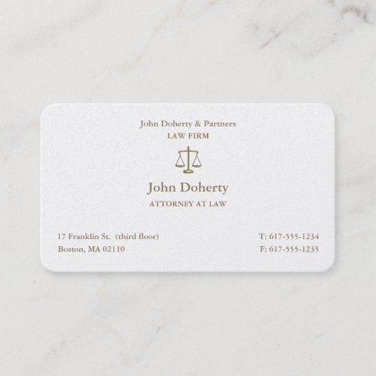 Carte De Visite Avocat de droit | Avocat (Devant)