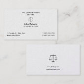 Carte De Visite Avocat de droit | Avocat (Devant / Derrière)