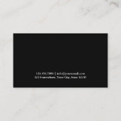 Carte De Visite Avocat de Droit Classy Dark Damask (Dos)