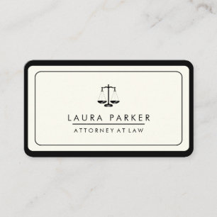 Carte De Visite Avocat de droit de l'avocat à échelle noire