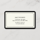 Carte De Visite Avocat de droit de l'avocat à échelle noire (Dos)