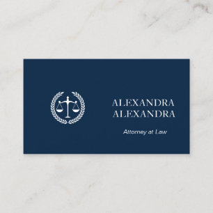 Carte De Visite Avocat de droit luxe marine Bl