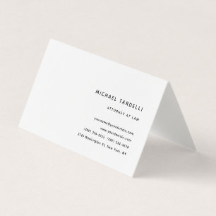 Carte De Visite Avocat de droit Minimaliste Classique Professionne