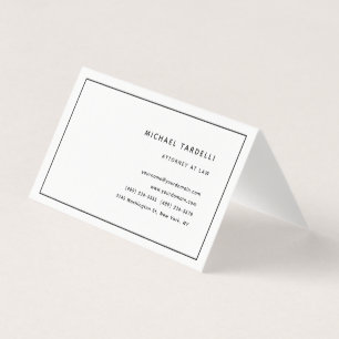 Carte De Visite Avocat de droit Minimaliste Classique Professionne