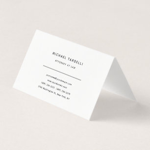 Carte De Visite Avocat de droit Minimaliste Classique Professionne