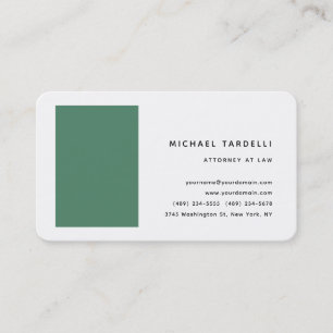 Carte De Visite Avocat de droit Minimaliste Classique Professionne