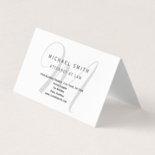 Carte De Visite Avocat de droit Minimaliste Moderne Simple