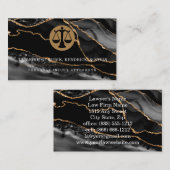 Carte De Visite Avocat de droit pour blessures personnelles (Devant / Derrière)