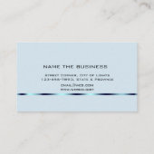 Carte De Visite Avocat De Droit Professionnel Simple Bleu Simple (Dos)