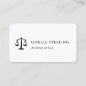 Carte De Visite Avocat de droit simple (Devant)