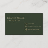 Carte De Visite Avocat de droit simple moderne (Devant)