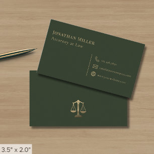 Carte De Visite Avocat de droit simple moderne