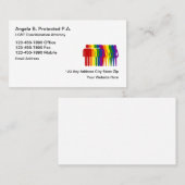 Carte De Visite Avocat de la discrimination LGBT (Devant / Derrière)