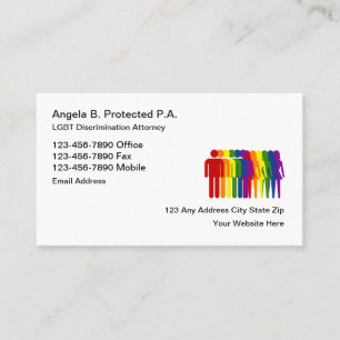 Carte De Visite Avocat de la discrimination LGBT