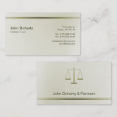 Carte De Visite Avocat de l'AVOCAT | (Devant / Derrière)