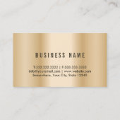 Carte De Visite Avocat de Law Modern Gold Frame Bureau de l'avocat (Dos)