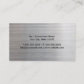 Carte De Visite Avocat de Law Modern Gold & Silver (Dos)