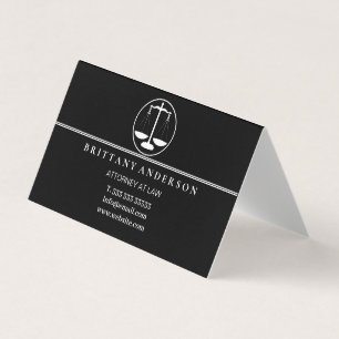 Carte De Visite Avocat de profession libérale Échelle noire