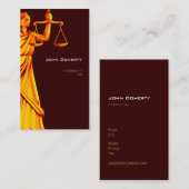 Carte De Visite Avocat de Themis | (Devant / Derrière)