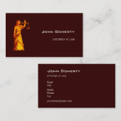 Carte De Visite Avocat de Themis | (Devant / Derrière)