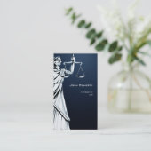 Carte De Visite AVOCAT de Themis | | bleu-foncé (Debout devant)