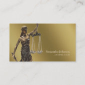 Carte De Visite Avocat de Themis | d'or (Devant)