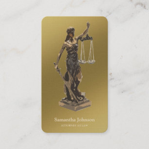 Carte De Visite Avocat de Themis d'or