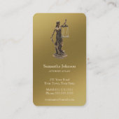Carte De Visite Avocat de Themis | d'or (Dos)