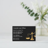 Carte De Visite Avocat du Bureau du droit classique (Debout devant)