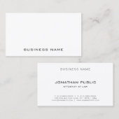 Carte De Visite Avocat du Bureau du Droit Modèle moderne et élégan (Devant / Derrière)