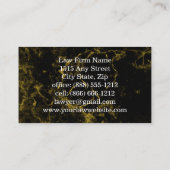 Carte De Visite Avocat du droit Marbre noir (Dos)