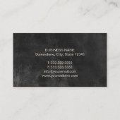 Carte De Visite Avocat du Law Classy Chalkboard (Dos)