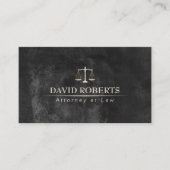 Carte De Visite Avocat du Law Classy Chalkboard (Devant)