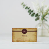 Carte De Visite Avocat du monogramme | d'avocat (Debout devant)