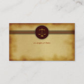 Carte De Visite Avocat du monogramme | d'avocat (Dos)