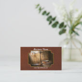 Carte De Visite Avocat - échelle - loi équilibrée (Debout devant)