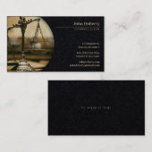 Carte De Visite Avocat | Échelles Vintages de justice (Devant / Derrière)
