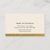 Carte De Visite Avocat En Droit Black Scale Gold Classic (Dos)