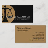 Carte De Visite Avocat en droit Blessure personnelle (Devant / Derrière)