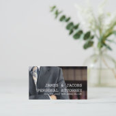 Carte De Visite Avocat en droit des blessures personnelles (Debout devant)