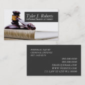 Carte De Visite Avocat en droit des blessures personnelles (Devant / Derrière)