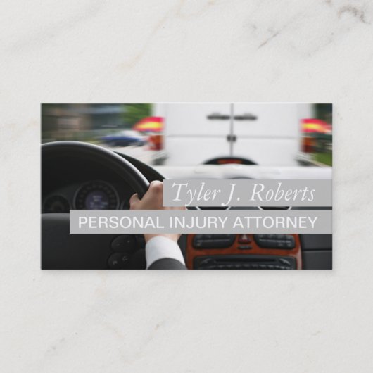 Carte De Visite Avocat en droit des blessures personnelles (Devant)