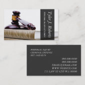 Carte De Visite Avocat en droit des blessures personnelles (Devant / Derrière)