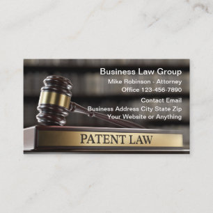 Carte De Visite Avocat en droit des brevets d'entreprise